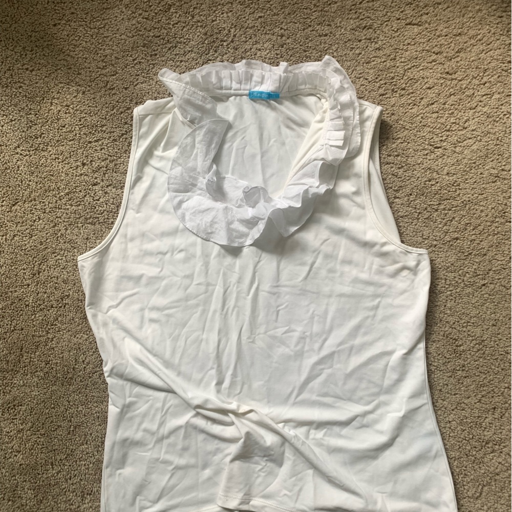 J. McLaughlin ruffle tank